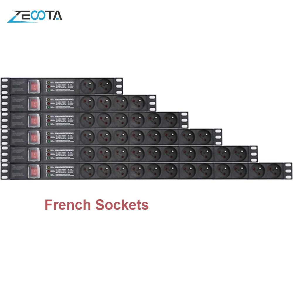 Удлинитель питания PDU распределительный блок сетевой шкаф розетка французская