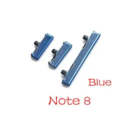 Note 8 Blue Для samsung Galaxy Note 8 S8 S9 S10 Plus запасные боковые кнопки питания и громкости - Цвет: Note 8 Blue