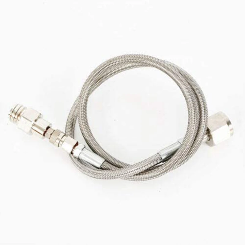 

Stainless Steel Hose Kit, 72inch Soda Maker Club External Hose Direct Adapter to CGA320 CO2 Tank