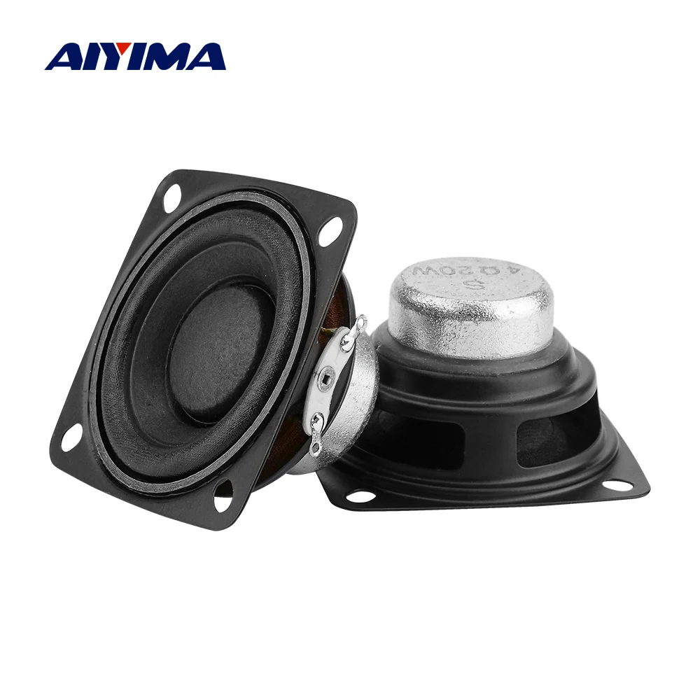 AIYIMA 2 шт. 2-дюймовый полный диапазон динамика драйвер 4 Ом радио усилитель звука