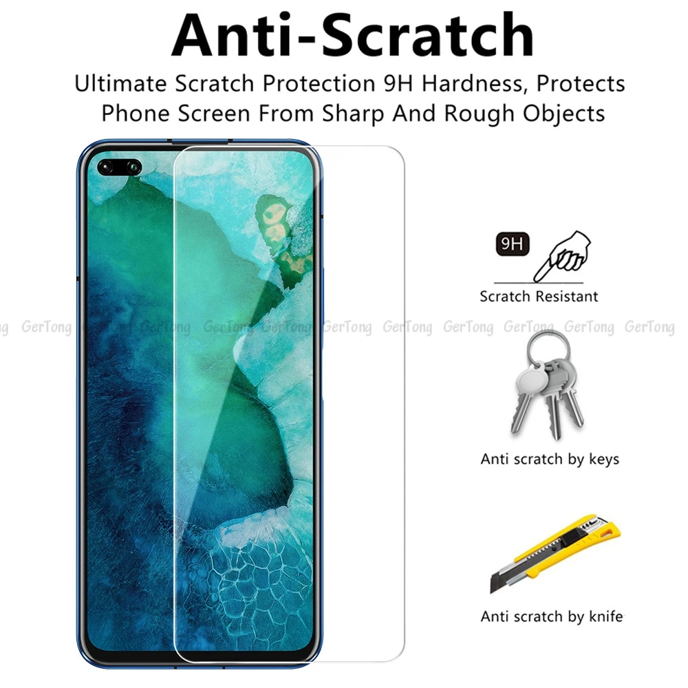 Тонкое защитное закаленное стекло для huawei P20 P30 lite P 30 Nova 3 5t 6 Защитное экрана Honor 20
