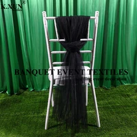 out wedding tutu organza chiavari chair cap hood cover for banquet event party decoration