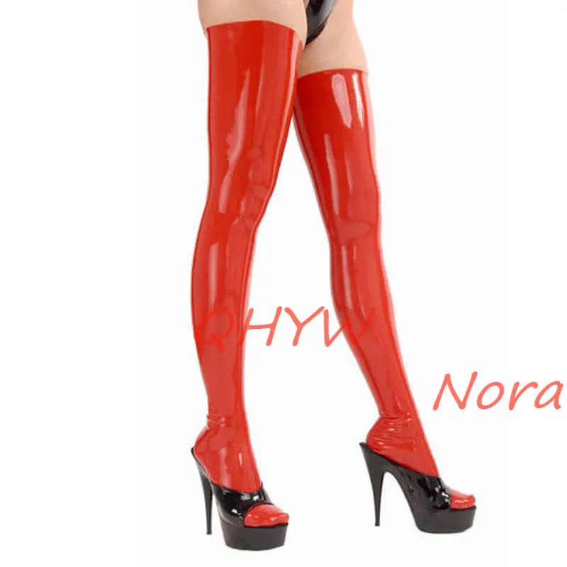 

Женские сексуальные костюмы ручной работы, латексные чулки, носки, фетиш, длинная ступня, сексуальное нижнее белье для женщин, костюмы для к...