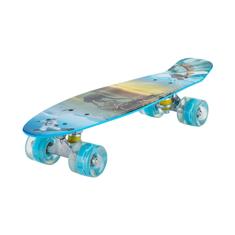 

Скейтборд 57 см, мини-скейтборд Cruiser, Лонгборд, Пенни, доска банан, скейтборд, уровень рыбы, для взрослых, детей, палуба скейтборда