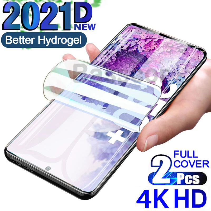гидрогелевая пленка 2021D для Samsung Galaxy A71 A51 A72 A52 A50 A20 S10 S20 S21 Note 9 10 20 Plus Ultra Lite ультр
