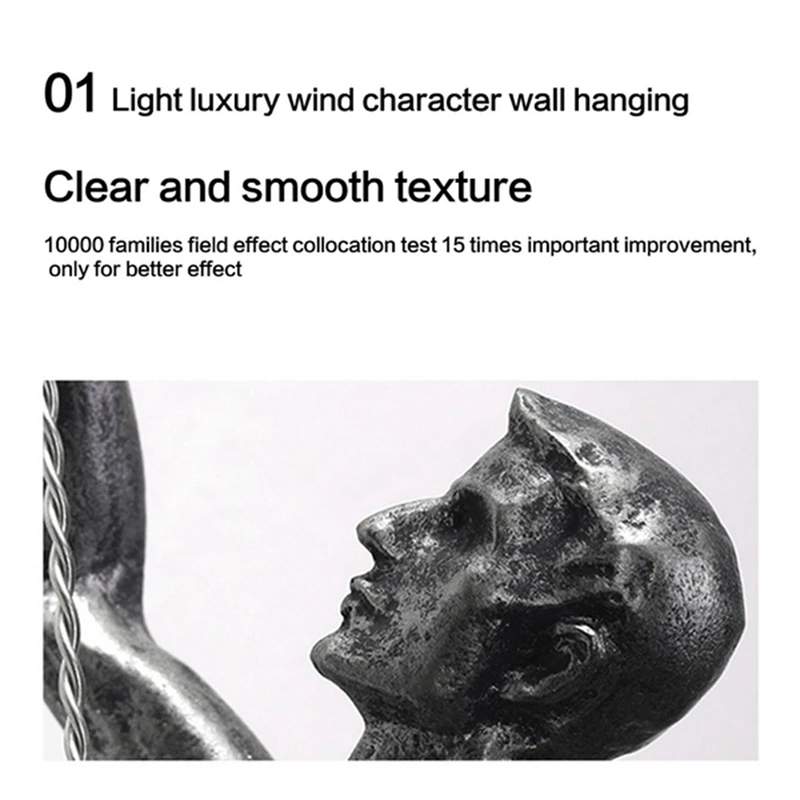 

Retro Art Wall Decor Climbing Resin Hanging Home Wall Mount Figure Bar