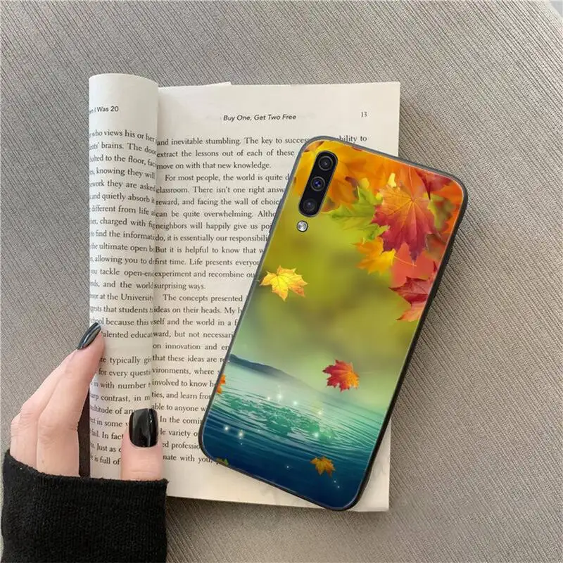 

Maple leaf fall Fallen leaves Red yellow Phone Case For Samsung galaxy S9 10 20 A10 21 30 31 40 50 51 71s note 20 j 4 2018 plus