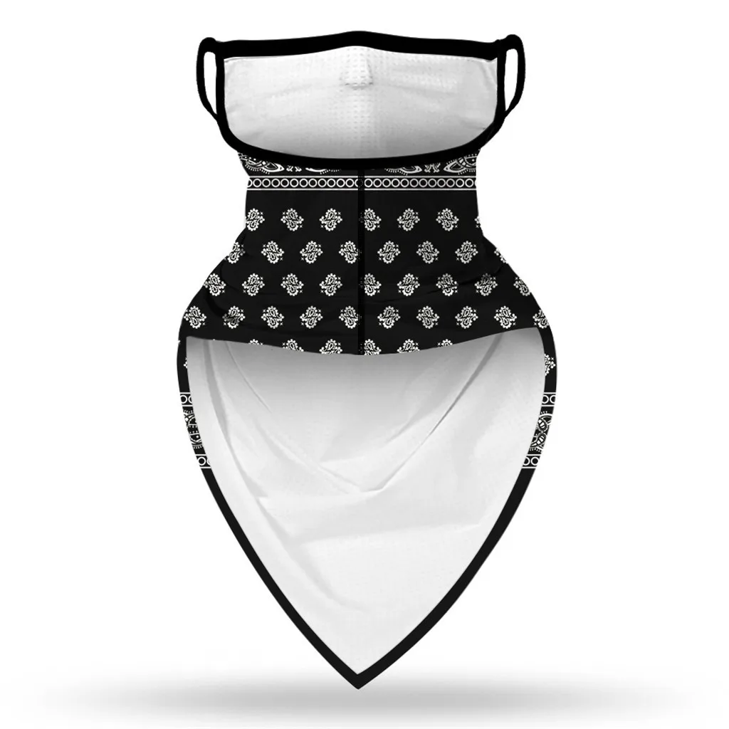 

Outdoor Camouflage Print Seamless Ear Face Cover Sports Washable Scarf Neck Tube Face Dust Riding Facemask Windproof Bandana