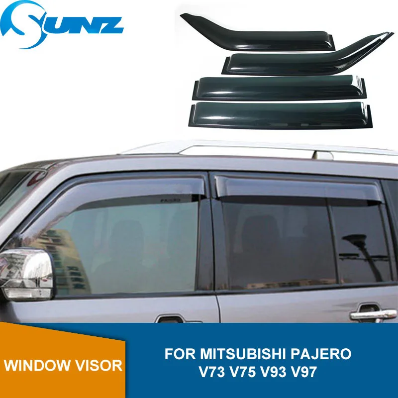 Козырек на окна для Mitsubishi Montero Pajero V73 V75 V93 V97|Хромирование| |