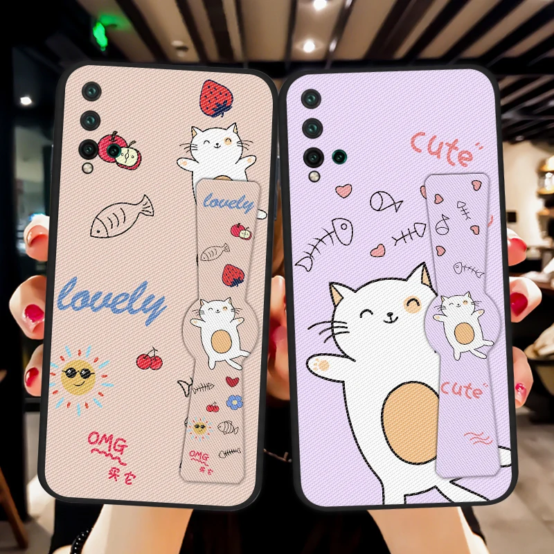 Силиконовый чехол с ремешком на запястье для Huawei Nova 2 Plus 2i 2S магнитный