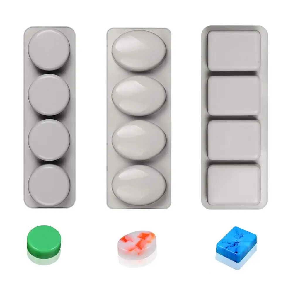 Прямоугольная силиконовая форма для мыла 3D формы DIY ручной работы Свеча торт