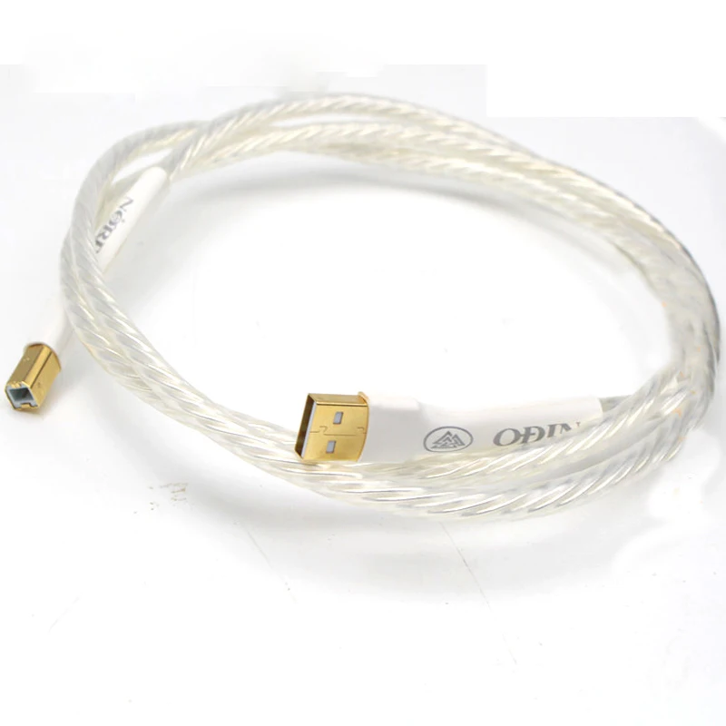 Hifi 1 stcke Odin Silver berzogene Leiter Интерконнектор USB кабель с A bis B berzogene Золотой verbindung USB аудио цифровой кабель