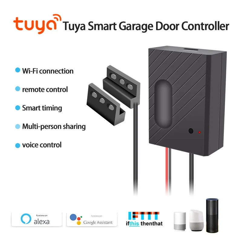 

WIFI Smart Garage door controller Smart home Opener Sensor Switch Wireless Remote Control by Tuya Smartlife Alexa Google Home