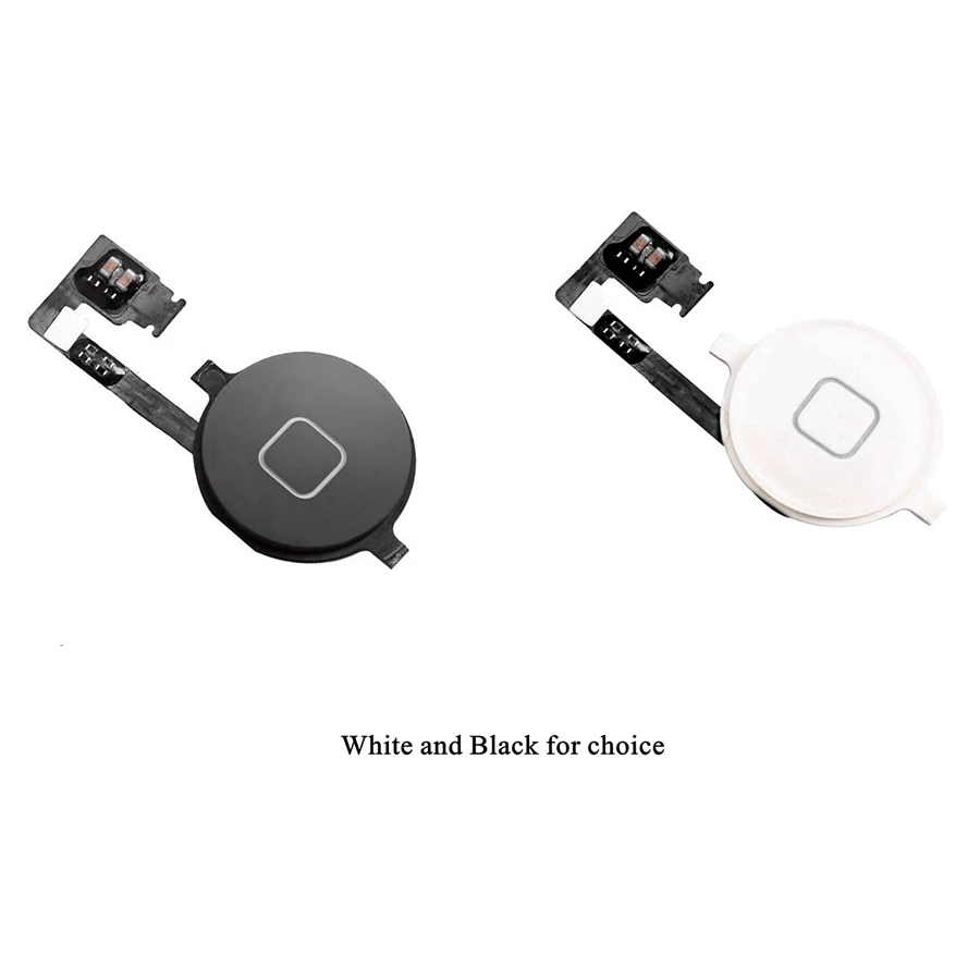 Белый/черный мобильный телефон кнопка домой гибкий кабель для iPhone 4S 5 5C 5S 6 6s 6plus Plus