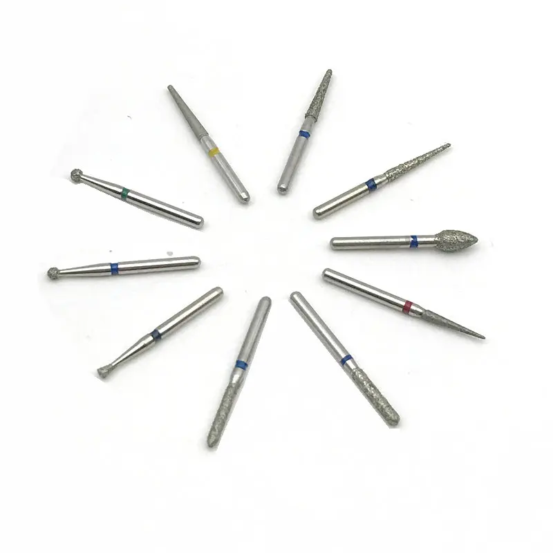 10 шт./компл. стоматологических алмазных боров (сверла высокой Скорость шлифовка