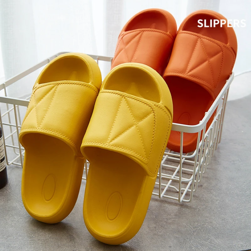 

New Women Indoor Floor Flat Shoes Summer Non-slip Flip Flops Bath Home Slippers Female Slipper Comfortable Mens Shoes