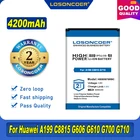 100% Оригинальный LOSONCOER 4200mAh HB505076RBC для батареи Huawei A199 C8815 G606 G610 G700 G710 G716 G610S G610T Y600