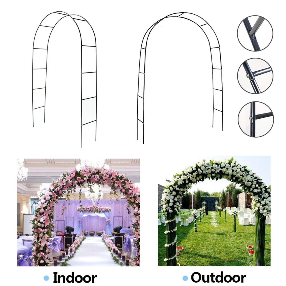 

Iron Wedding Arch Decorative Garden Backdrop Pergola Stand Flower Frame For Marriage birthday wedding Party Decoration DIY Arch
