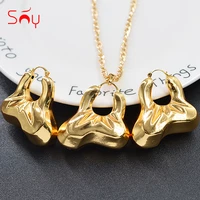 sunny jewelry fashion jewelry copper jewelry sets for women 2021 new design necklace earrings pendant high quality trendy gift