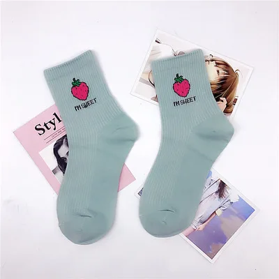23 Epous, модные милые короткие носки женские Харадзюку с милым рисунком, короткие носки хипстерские носки для скейтборда - Цвет: 23