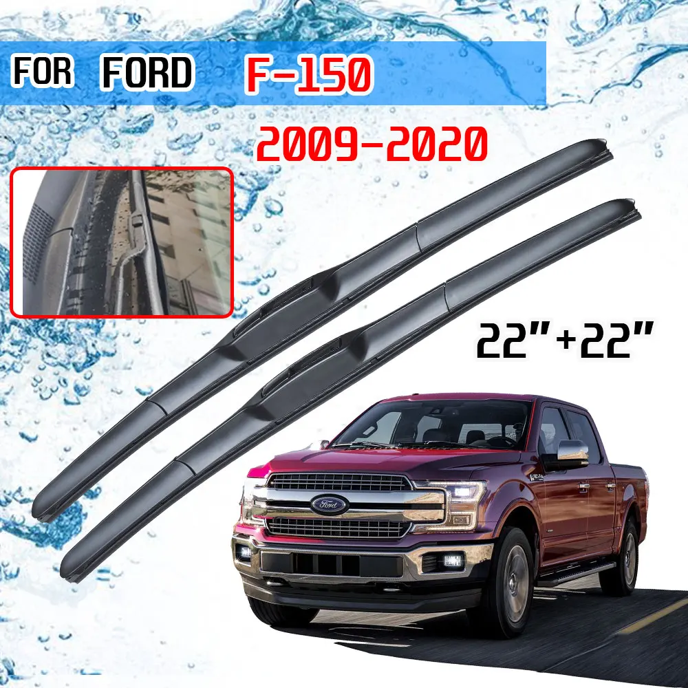 Ford için F150 2009 ~ 2020 F-150 2010 2011 2013 2018 Raptor aksesuarları araba ön cam silecek lastikleri fırçalar U tipi J kanca