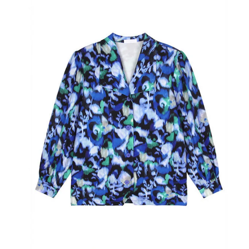 

2021 new spring dyed Long Sleeve Shirtswomen's design top women's loose Korean style within