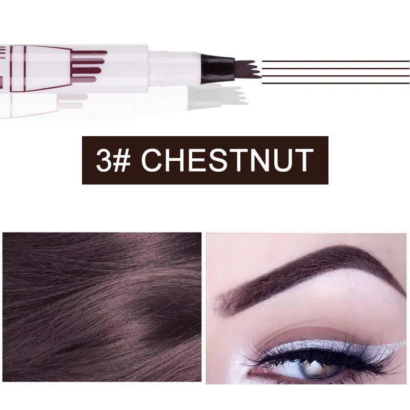 Microblading татуировки бровей чернила Ручка Вилка кончик эскиз усилитель
