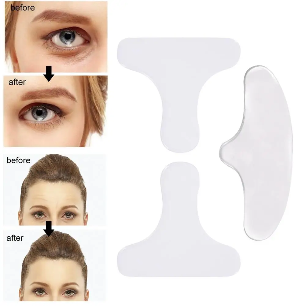 

3pcs Reusable Thin Face Stickers Facial Forehead Cheek Line Wrinkle Sagging Skin Lift Up Forehead Anti-Wrinkle Patch Face Care