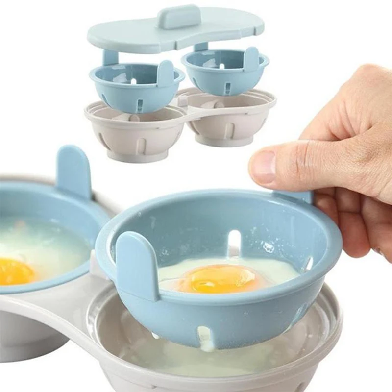 

New Creative Microwave Steamed Egg Box Egg Maker Poached Egg Steamer Kitchen Tools SCI88