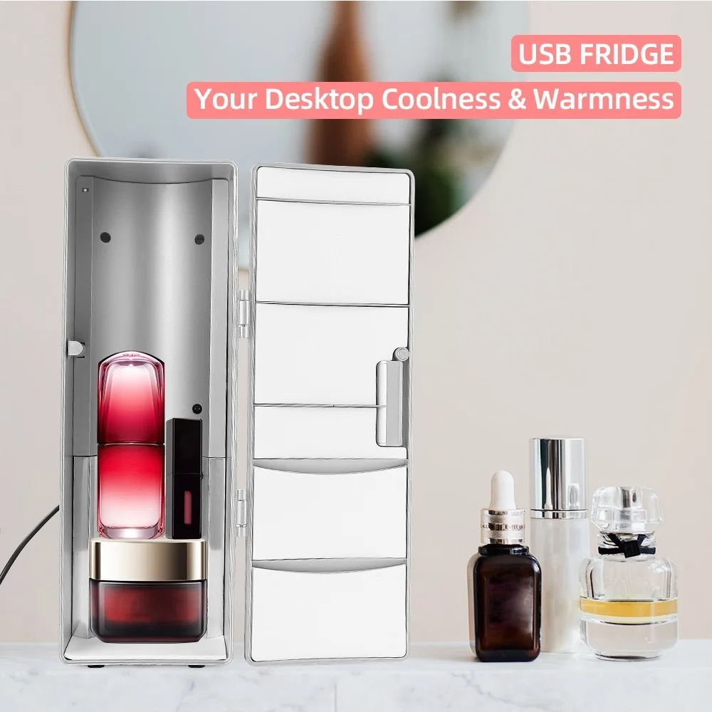 mini usb fridge freezer cosmetic refrigerator multifunction fridge cans drink beer cooler travel refrigerator icebox car office free global shipping