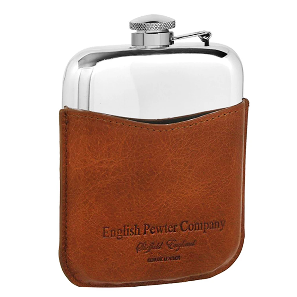Английский оловянный Оловянная колба PLF02 бедра Flask 6oz/170 мл (прибл.) Без свинца