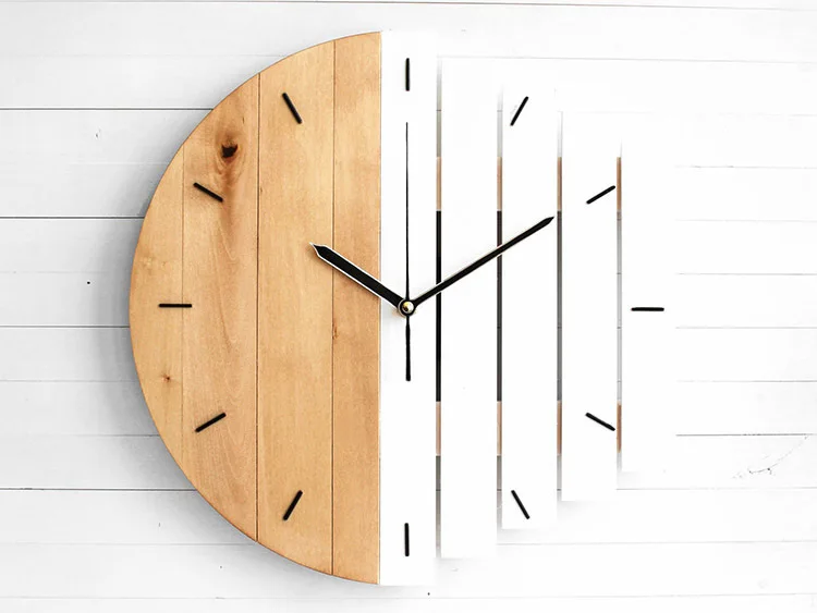 

Fashion Simple Square Wall Clock Quartz Nordic Design Creative Horloge Wall Clock Kitchen Abstract Reloj Pared Home Decor SX50SX