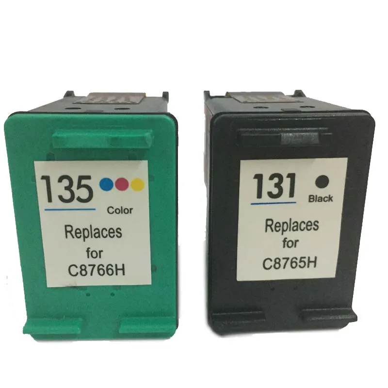 Cartucho de Tinta para Impressora Compatível para Hp131 Einkshop Deskjet 460 5740 5940 6520 6540 2570 5743 5943 2600 2700 8000 135 hp 131