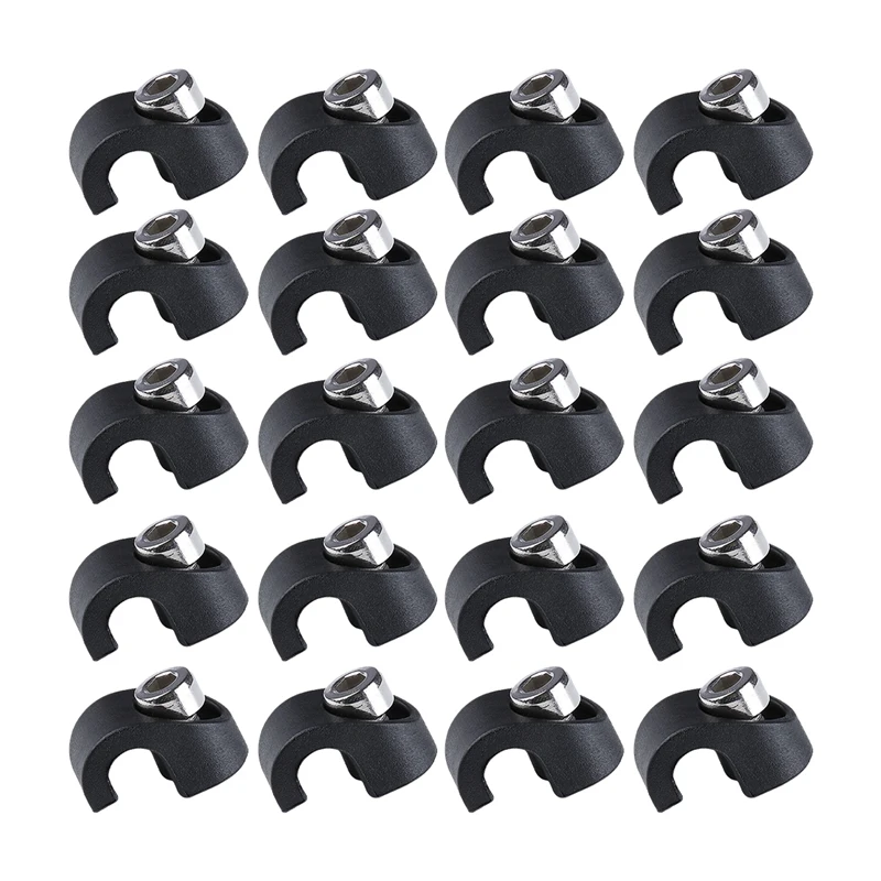 

20PCS Bike Brake Housing Buckle Bicycle Brake Hose Clamp Cable Guide Adapter For MTB Road Bike