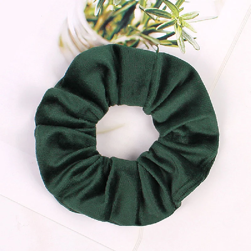 Резинка для волос женская замшевая однотонная |