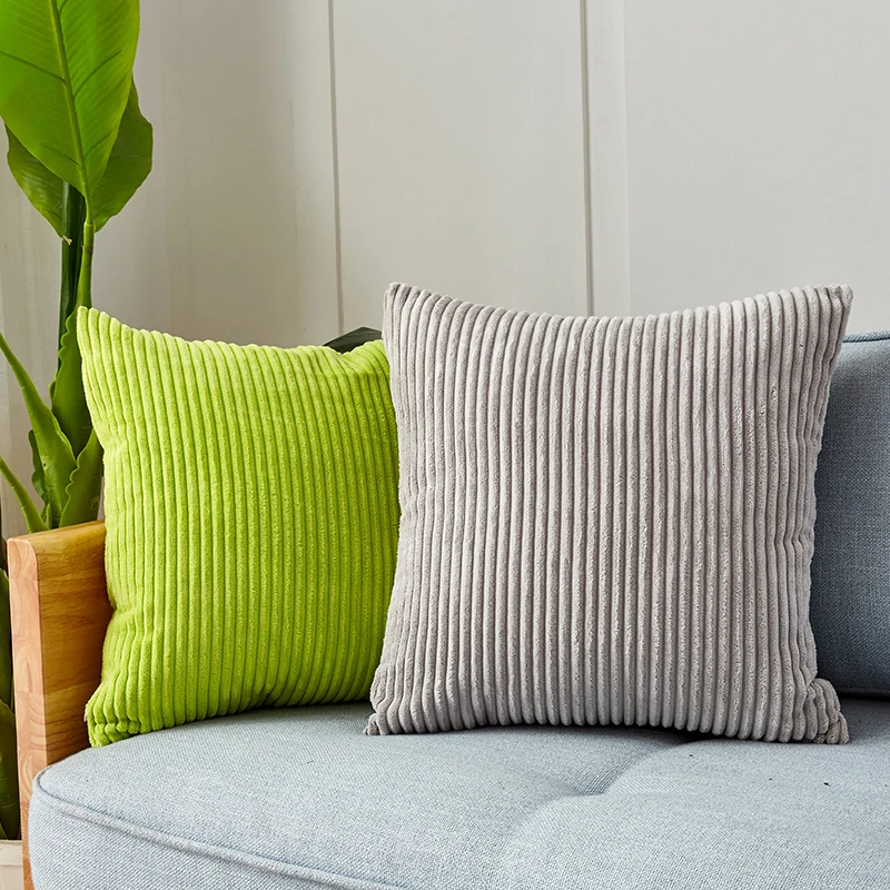 CANIRICA Pillow Cover For Living Room Velvet Cushion Cover 45x45cm Decorative Pillow Corduroy Funda Cojin Sofa Nordic Home Decor