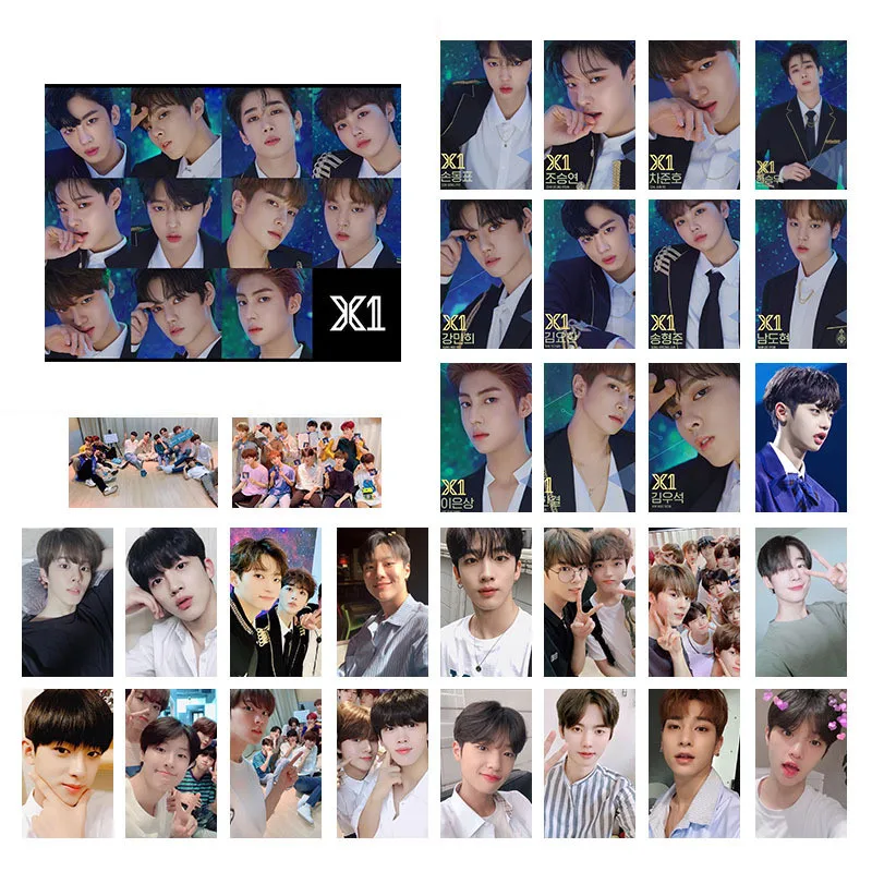 Группа Kpop X1 QUANTUM LEAP альбом тот же портрет фотокарты LOMO открытки 30 шт./компл. 88x56 мм