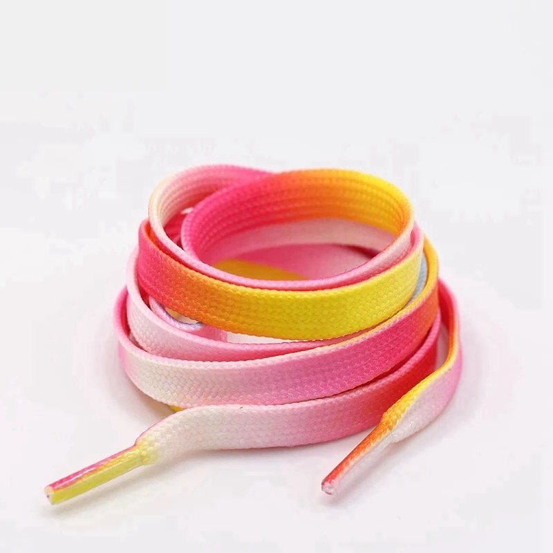 

Gradient Print Flat Shoe laces Rainbow Shoelaces Outdoor Fashion Leisure Colorful Shoelace 80CM/100CM/120CM 1 Pair