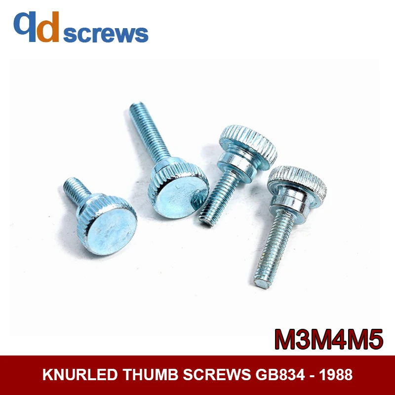 4 8 M3M4M5 ручной скрученный двухступенчатый винт с рифленой головкой GB834-1988 |