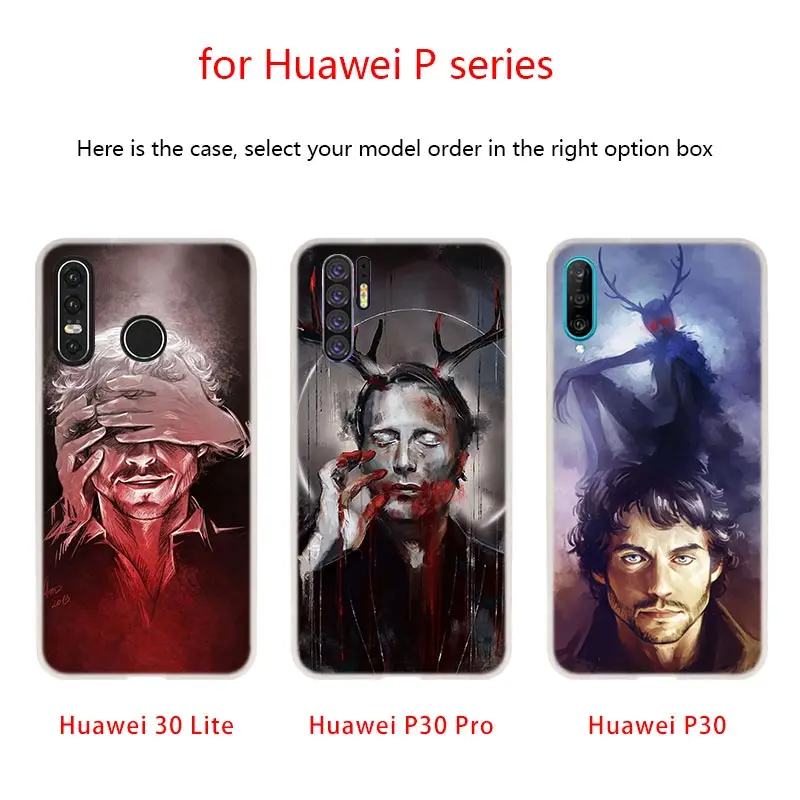 Soft Silicone Case Hannibal For Huawei P50 P40 P30 P20 Pro Lite E P Samrt Z 2019 2020 Senior | Mobile Phone Cases &amp Covers