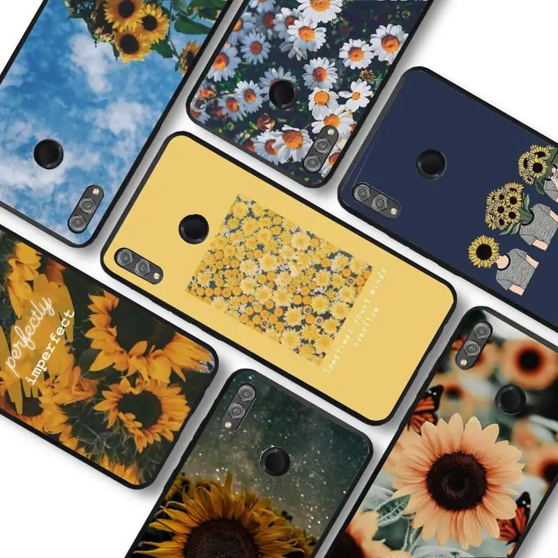 

Sunflower Phone Case For Huawei honor10Lite 10i 20 8x 10 Funda for Honor9lite 9xpro Back Coque
