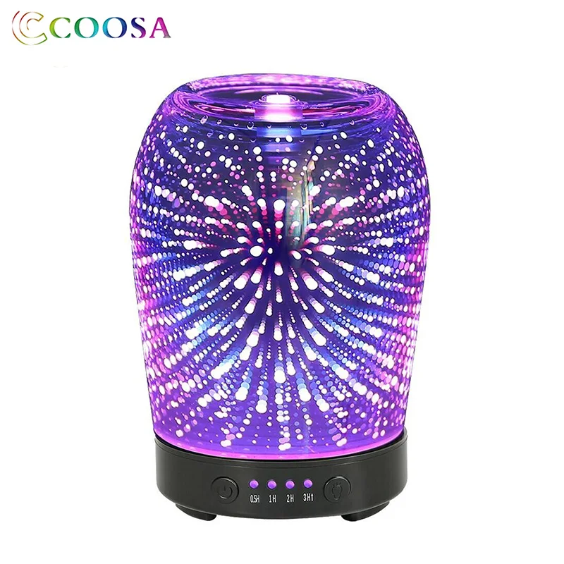 3D ароматерапия стекло эфирное масло диффузор COOSA 100 мл ультразвуковой