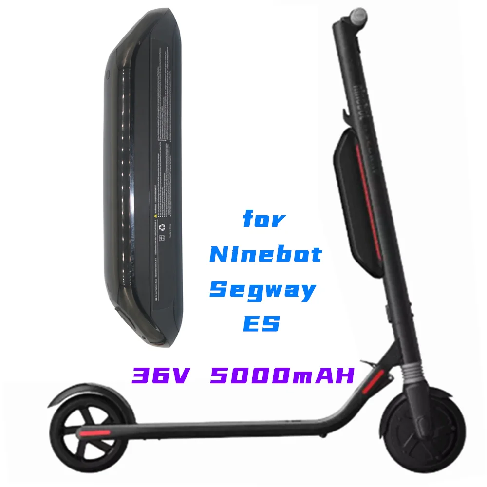 36V 5000mAh External Battery Scooter Battery Is Suitable for Ninebot Segway Es1/2/4 Series, Electric Scooter Accessories