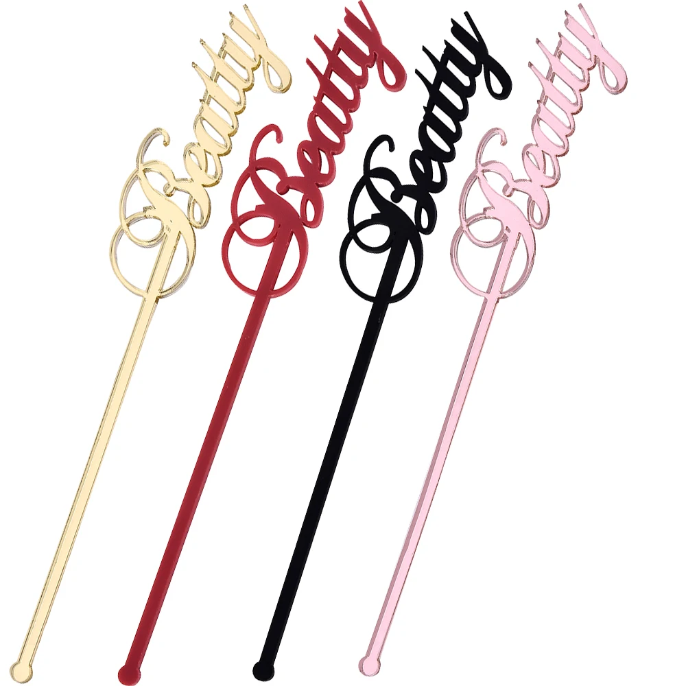 

50PCS Personalized Swizzle Sticks Cocktail Name Drink Stirrers Sticks Table Place Name Card Wedding Gift Baby Shower Party Decor