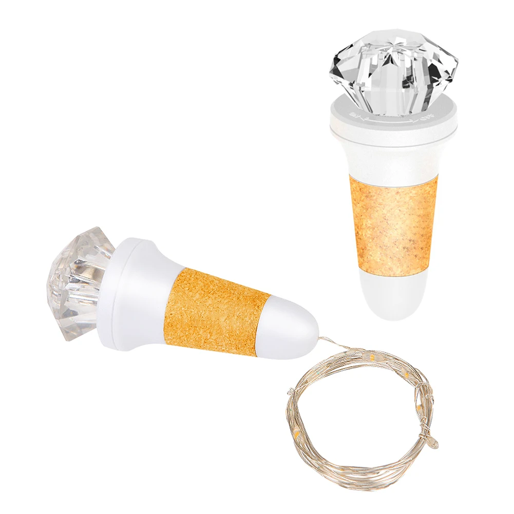 

Led Rechargeable Luminous String Light Bar Bottle Cover Diamond-shaped Cork Atmosphere Creating Night Light Party Supplies