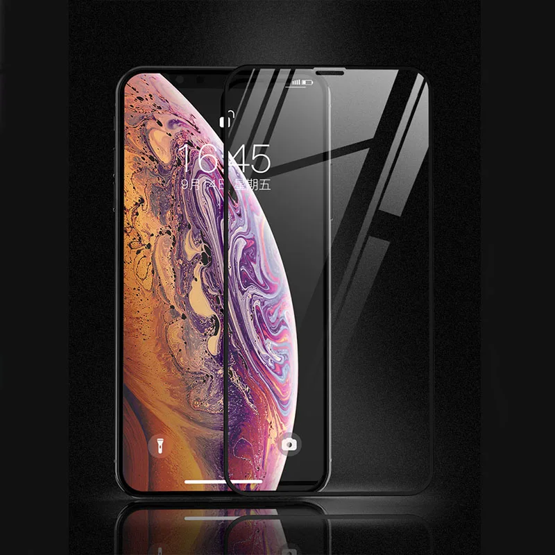 Защита экрана для iPhone 11 Pro Max X XS XR 6 6S 7 8 3D полное покрытие закаленное стекло SE 2020 2-е