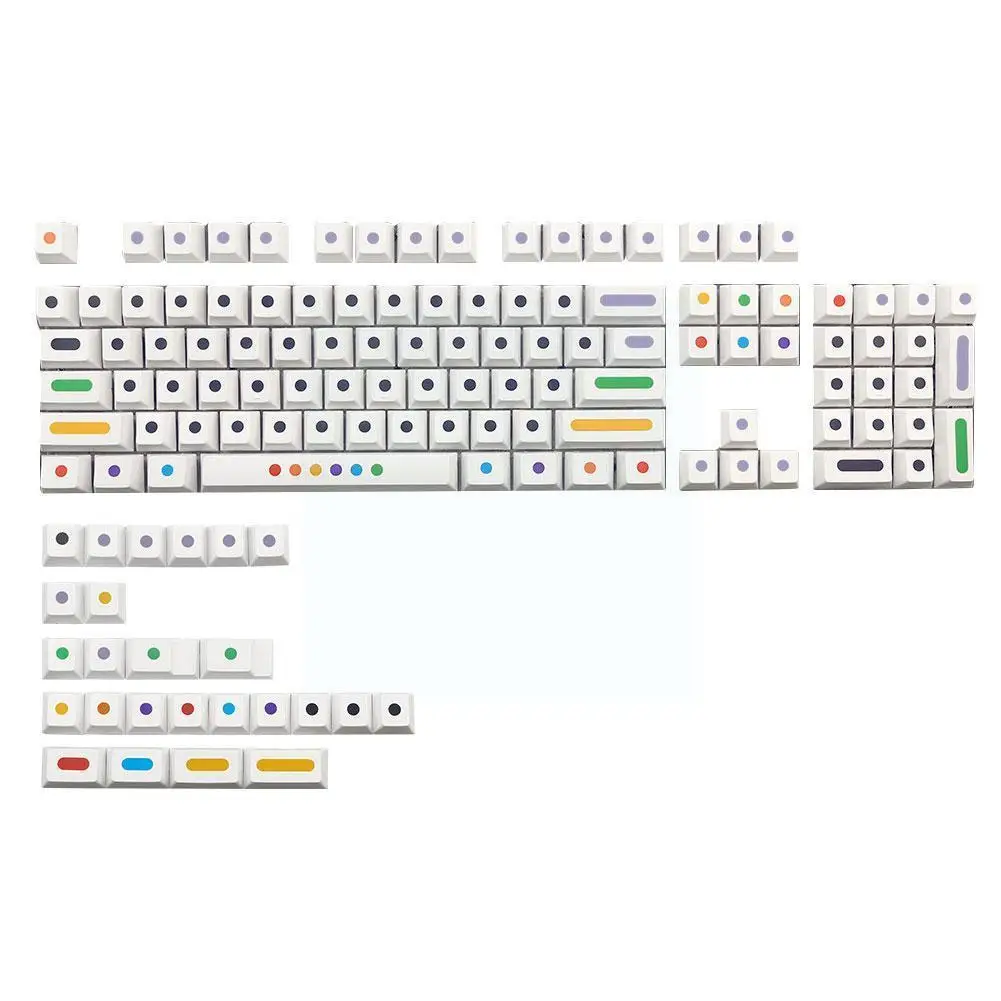 

Dot Sublimation Mechanical Keyboard Keycap Is Suitable For Mx Switch 61/64/68/87/96/980/104/108 Mechanical Keyboard U8z6 O5n8