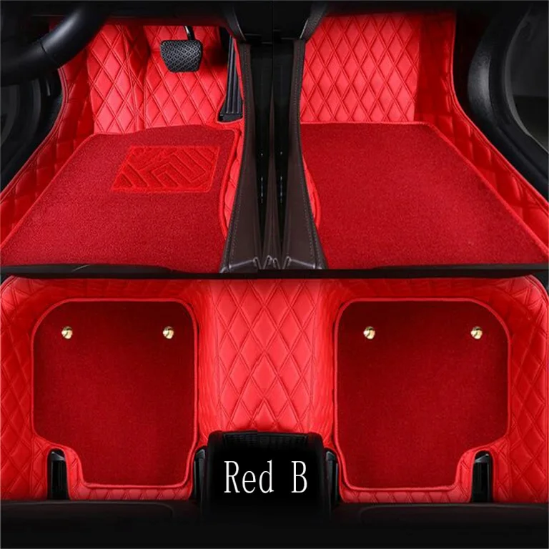Автомобильные коврики для Mercedes Benz W203 W204 W205 C class 180 200 220 250 300 350 C160 C180 C200 C220 C300 C350 ковер вкладыши - Название цвета: Red B