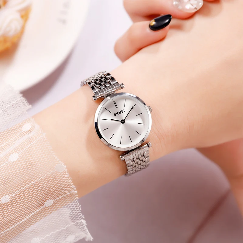 Top Brand 1458 Women Quartz Watch Waterproof Wristwatch Fashion Casual Ladies Bracelet Luxury Stainless Steel Women's Watches | Наручные