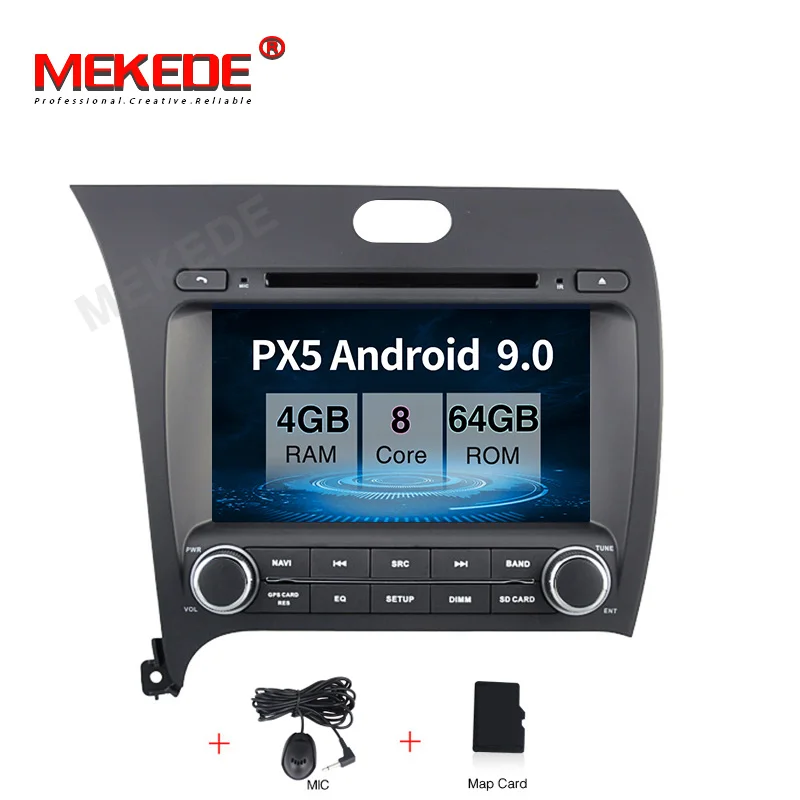 Android 9,0 4+ 64G Автомобильный Радио dvd-плеер мультимедиа для Kia CERATO K3 FORTE 2013- с gps навигацией wifi BT RDS - Цвет: 64G  model
